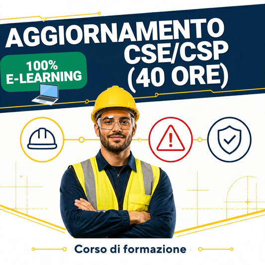 Aggiornamento Coordinatore Sicurezza Cantieri (CSP/CSE) - 40 Ore